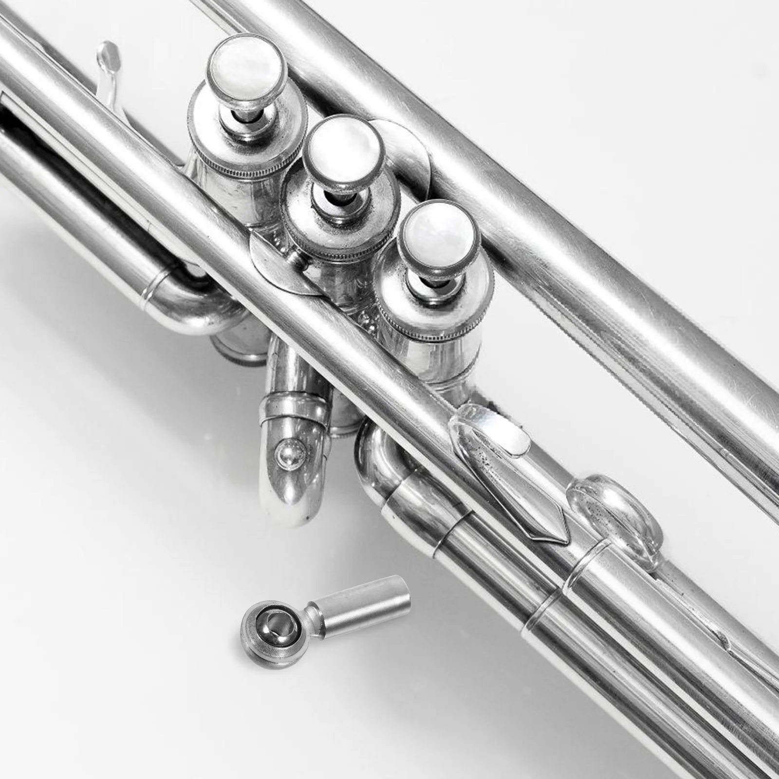 

Instrument Repair Accessories Trumpet Mouthpiece Connector Steel Universal Ball Joint French Horn for Musical