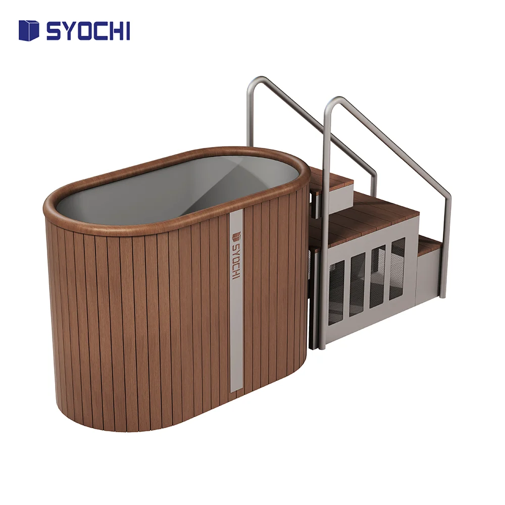 Syochi All in One Stainless Steel  Cold Plunge Tub With Chiller Filter Heater Ice Bath Chiller