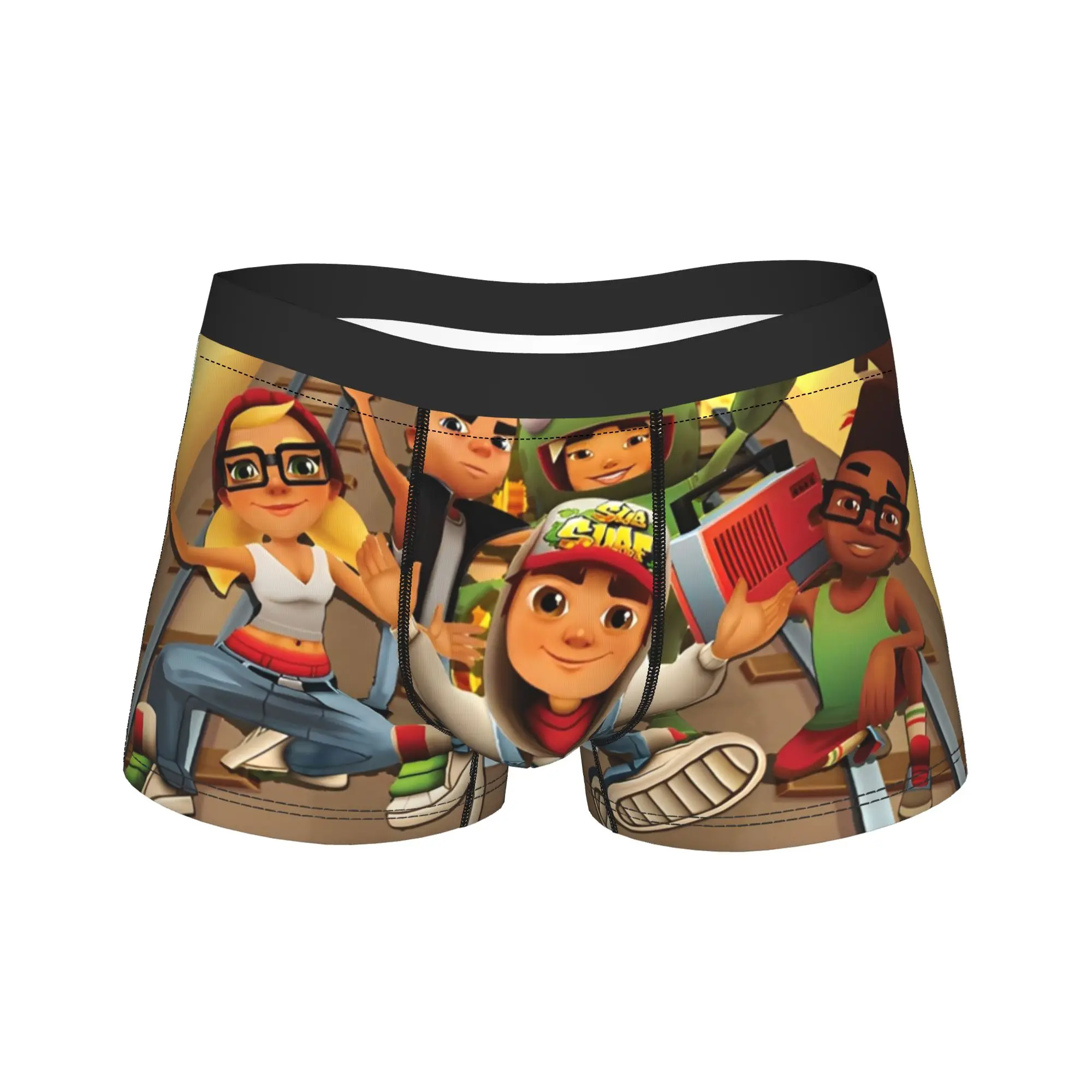 

Subways Running Game Surfers Мерч Боксеры Шорты Юмористическое нижнее белье Брюки-боксеры Кляп Подарки для мужчин