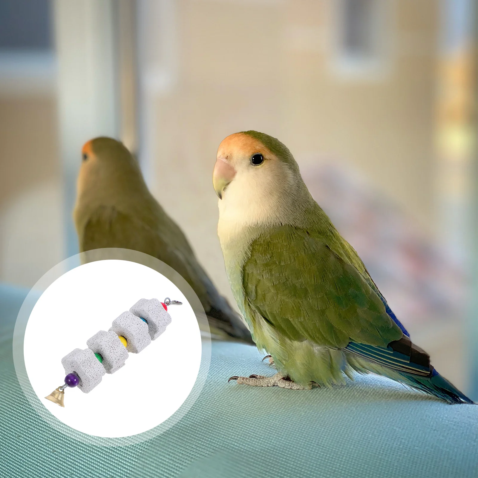 

Natural Bird Chewing Squirrel Chew String Parrot Beak Grinding Stone Pet Teeth Grinding Stone Small Animals Hamsters Rabbits