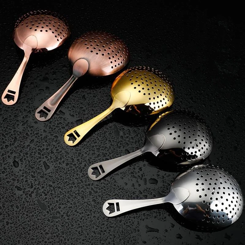 Julep Bar Cocktail Strainer 304 Stainless Steel Copper Plated Gold Plated Bar Tools