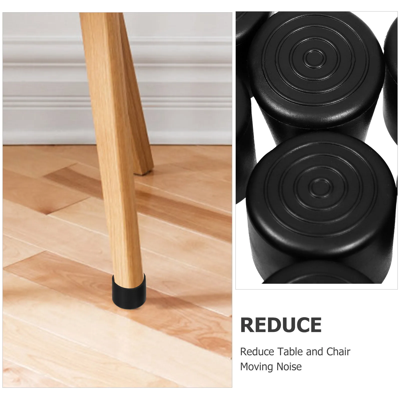 Tampas de perna de cadeira antiderrapantes móveis pés capa protetores de chão pvc cadeira perna protetores de chão para piso de madeira fornecimento de móveis
