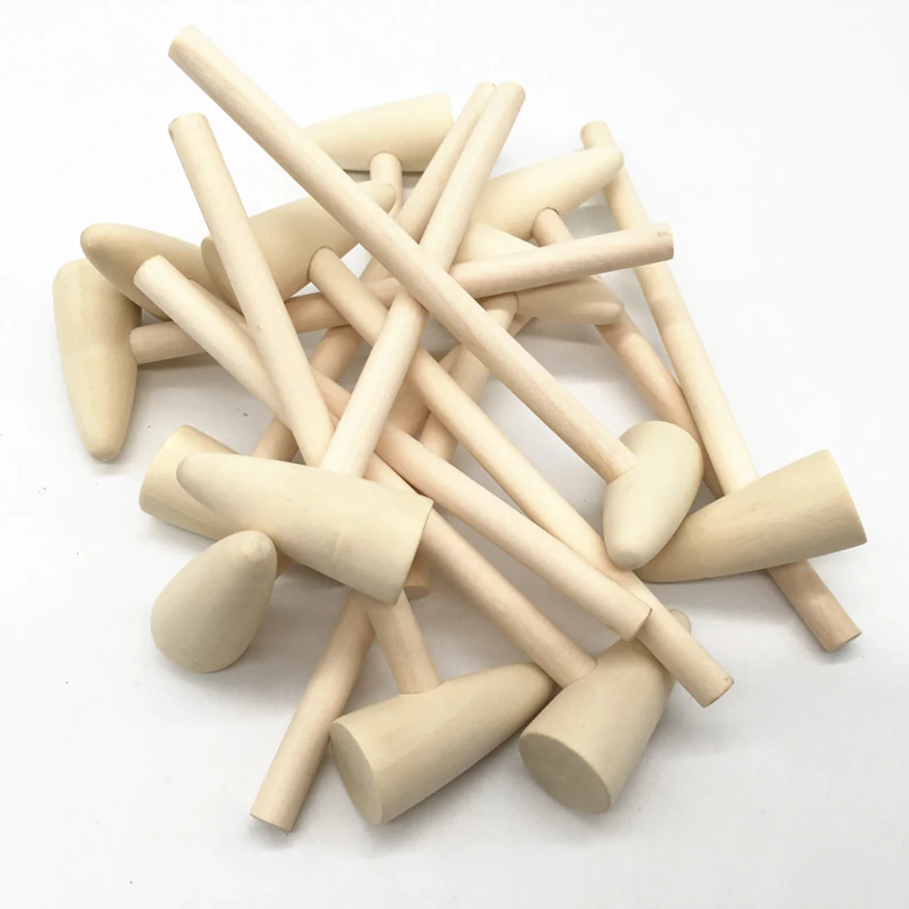 

20 Pcs Small Mallet s Mini Mallets Wood Wooden Hammer Solid s Hammers