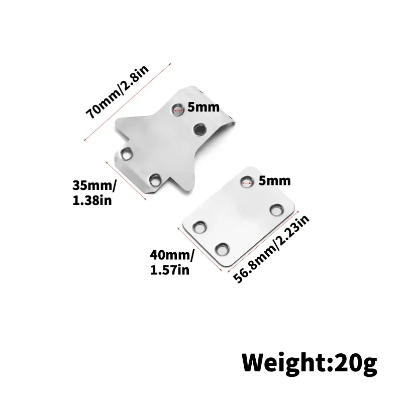 

for Kyosho MP10 9E TO-235-220 RC Car Upgrade Parts Stainless Steel Front and Rear Chassis Armor Protector