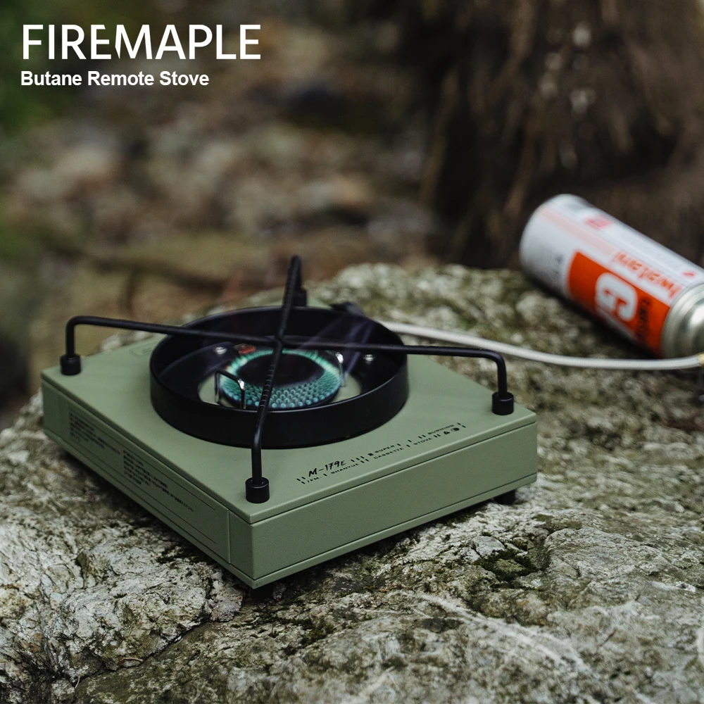 

Fire Maple Remote Butane Stove Ultra-slim Built-in Piezo Igniter High-power Backpacking Cassette Gas Burner 7100W