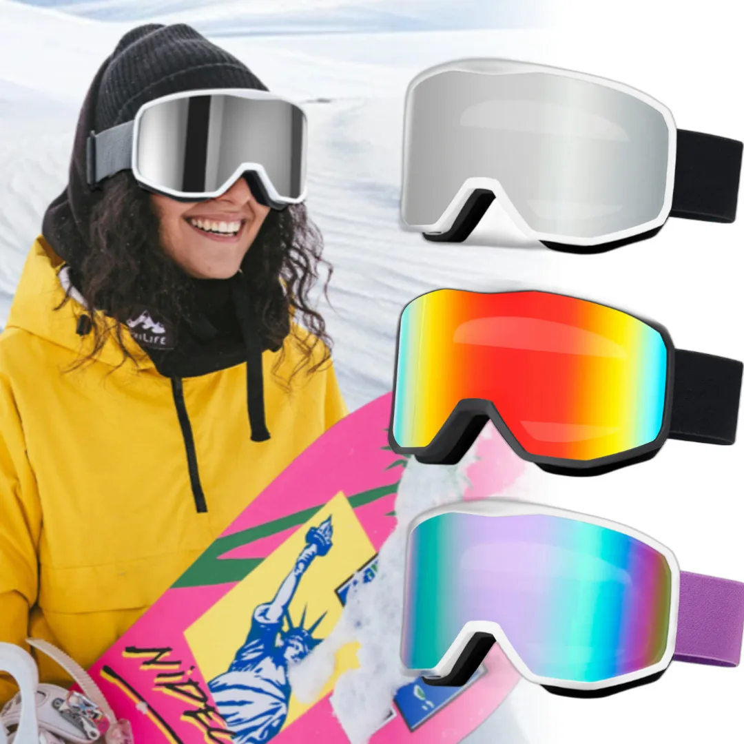 Anti fog ski masks for men and women, googles motocross, outdoor snow goggles, magnetic goggles, double layer masks