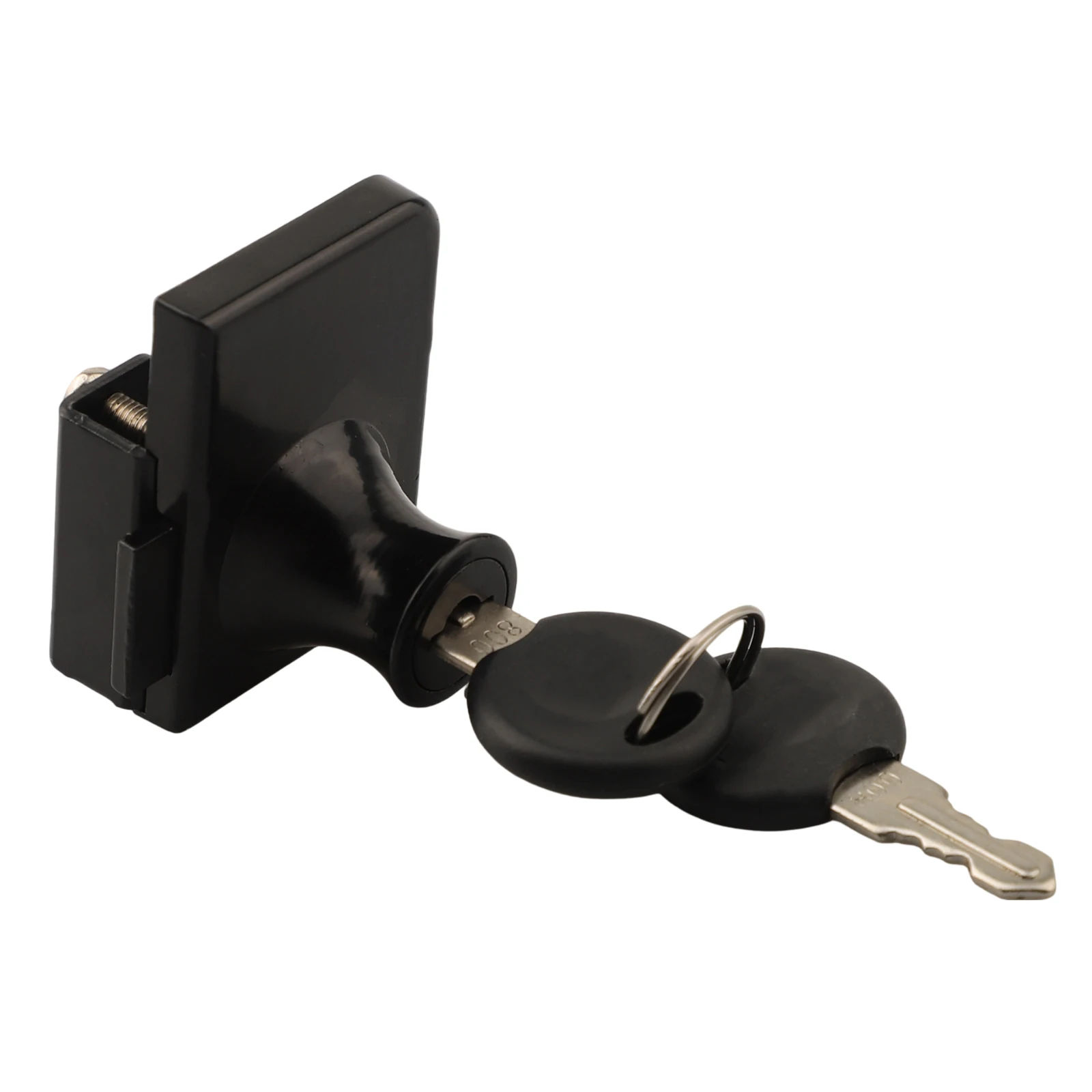 Glass Door Lock Silver Double Door Lock 1 Key Opens Multiple Locks Bright Exterior Texture Finish Double Glass Doors