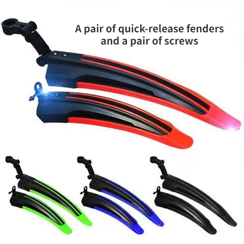 2 PCS Bicycle Fenders Mountain Road Bike Mudguard Front Rear Mud Guard Wings For Bicycle Accessories