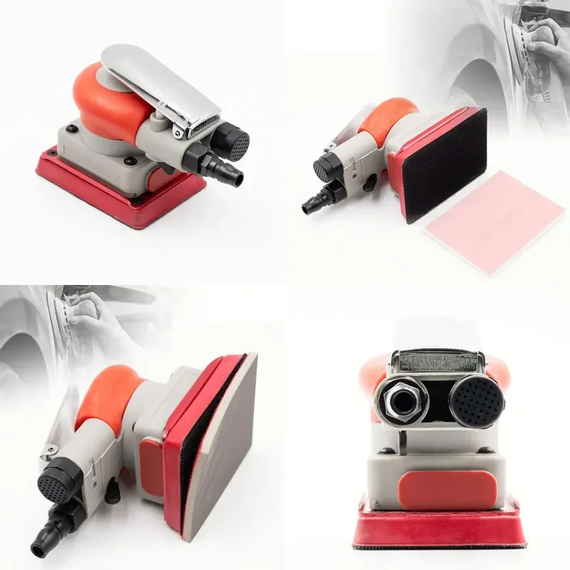 Compact Portable Aluminum Alloy Rail Air Sander with Adjustable Speed Control for Automotive and Furniture Industry