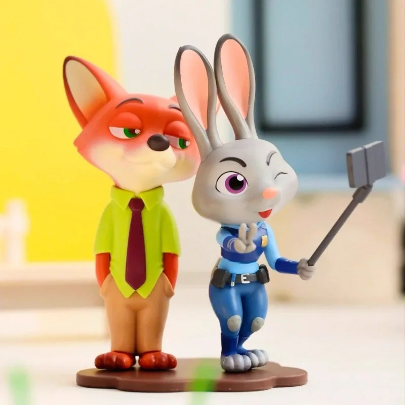Disney Zootopia Judy Nick Blind Box Najlepszy Partner Słodka Zależność Figurki Ozdobne Prezent Dobry Wygląd Uroczy Nowy Śliczny