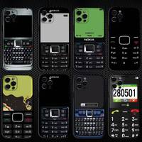 Vintage Nokia Phone Case For iPhone 16,15,14,13,12,11 Plus,Pro Max, Soft Silicone Black Cover