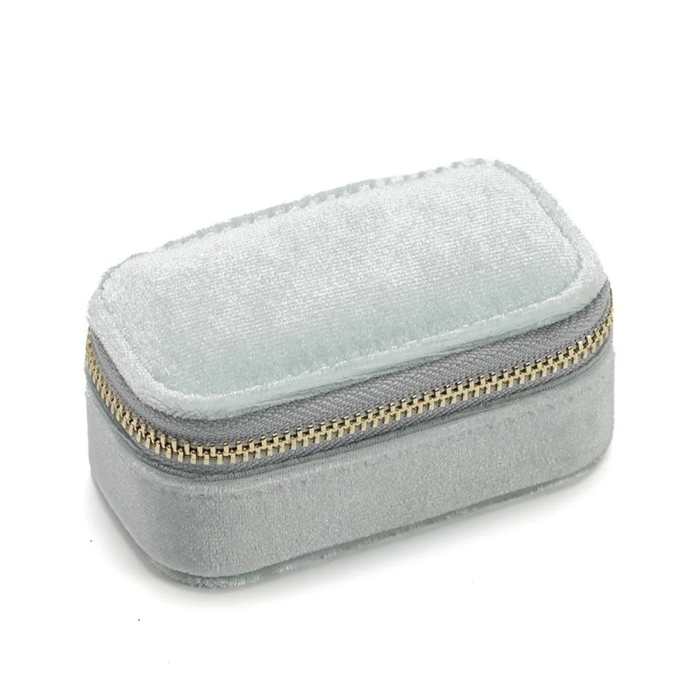 New Portable Small Jewelry Organizer Display Ring Earring Simple Gift Case Boxes Travel Mini Jewelry Accessories