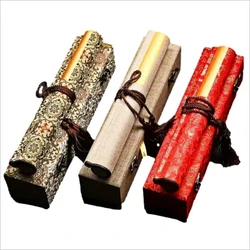 Blank Xuan Paper Drawing Axis Batik Calligraphy Xuan Paper Papel Arroz Chinese Sandalwood Bark Half Ripe Rice Paper Scroll Set