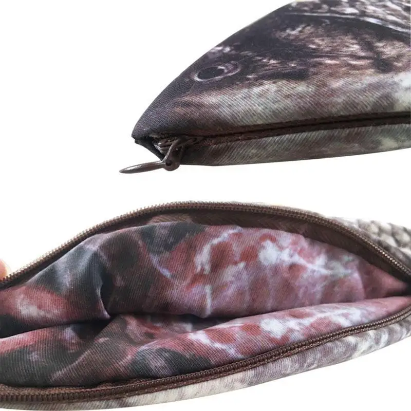 Pencil Bag Carp Pen Bag Realistic Fish Shape Make-up Pouch Pen Pencil Case With Zipper Back To School Pencil Pouch Pen Bag