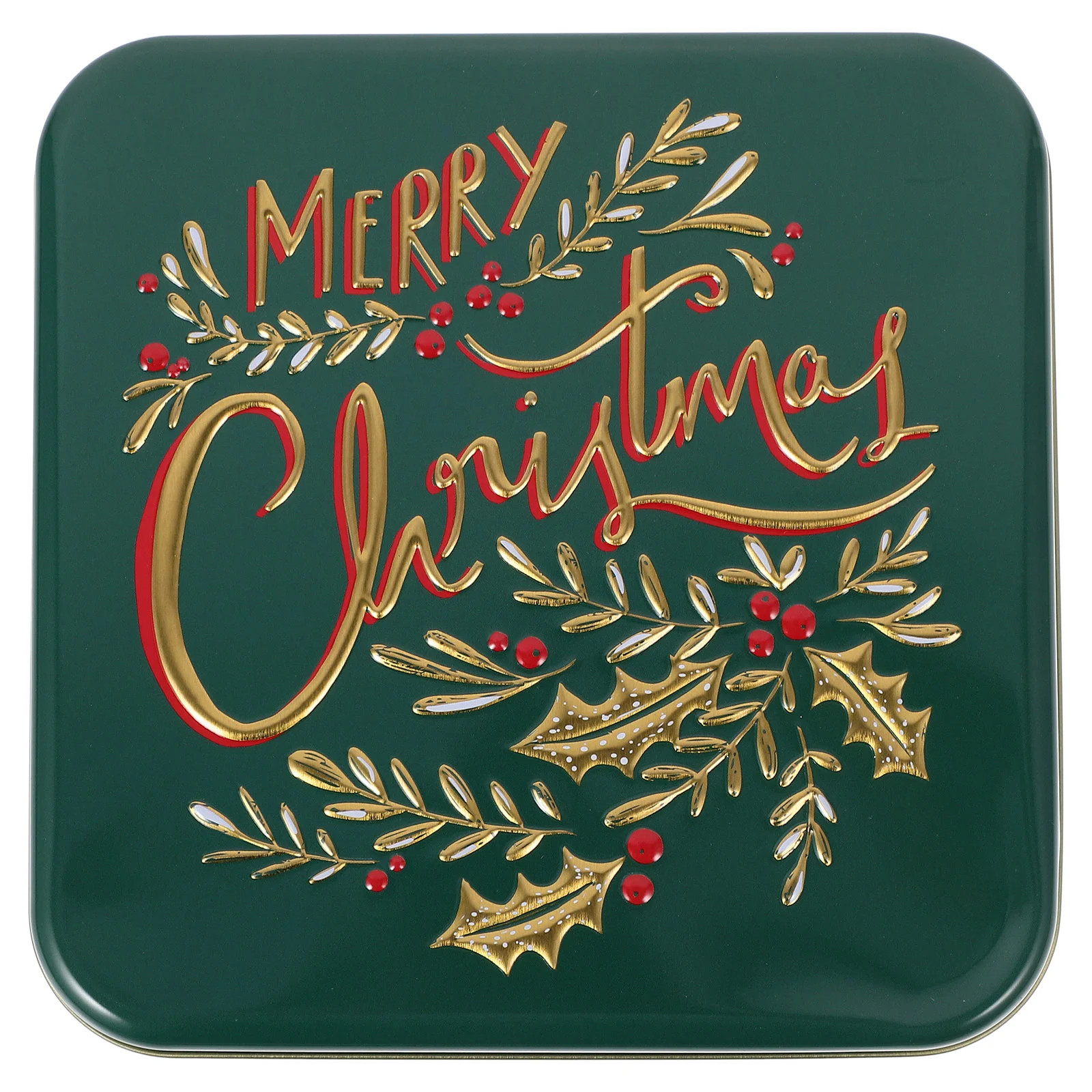 

Storage Box Gift Cards Xmas Chocolate Tea Tin Christmas Sugar Case Tinplate Cookie