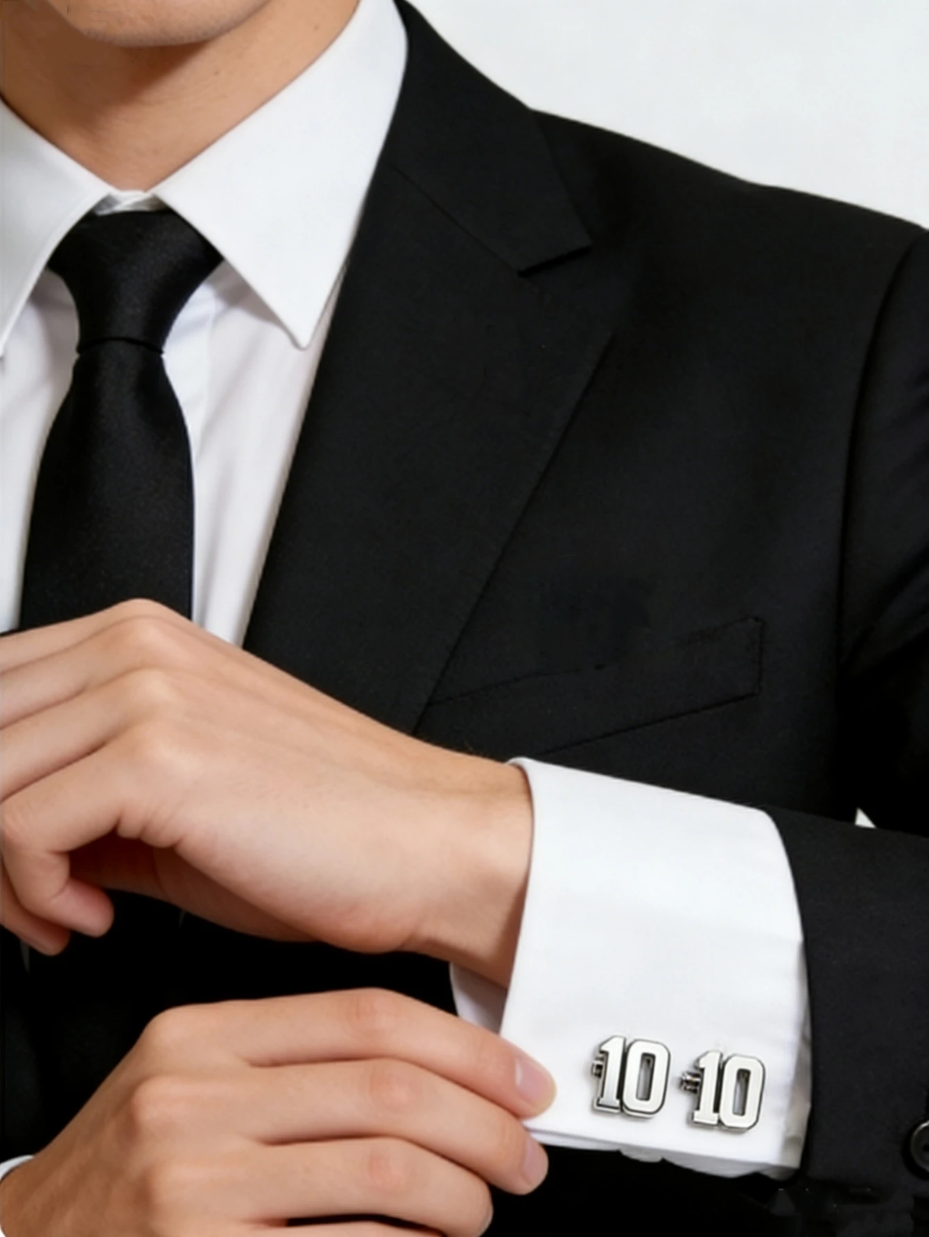 4pcs / 8pcs men's shirt digital cufflinks - Creative 3D football cufflinks - A tribute to the idol for sports fans.
