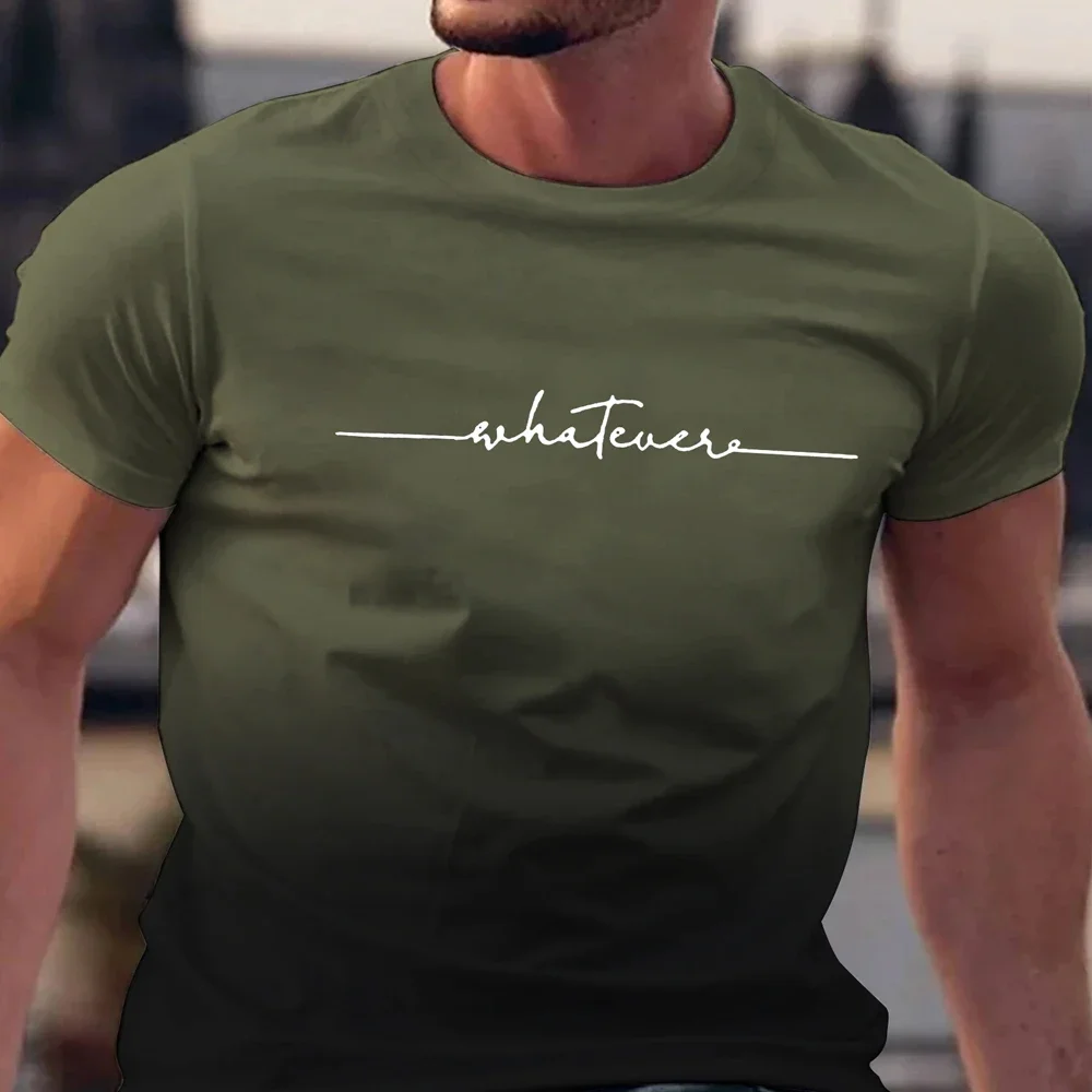 Sommer Herrenkleidung mit Verschiedenen Drucken Kurzarm Herren Trendprodukte Sport-Top Gym-Tee Schnelltrocknend T-Shirt Herren Farbverlauf T-Shirts