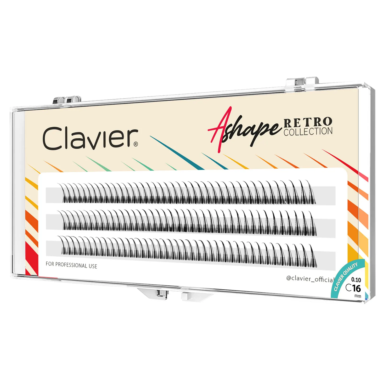 Clavier Vintage Ashape Wimpern-Make-up, einzelne Wimpern, Cluster-Spikes, hochwertige synthetische Seide, natürliche Comic-Wimpern – Detail 8