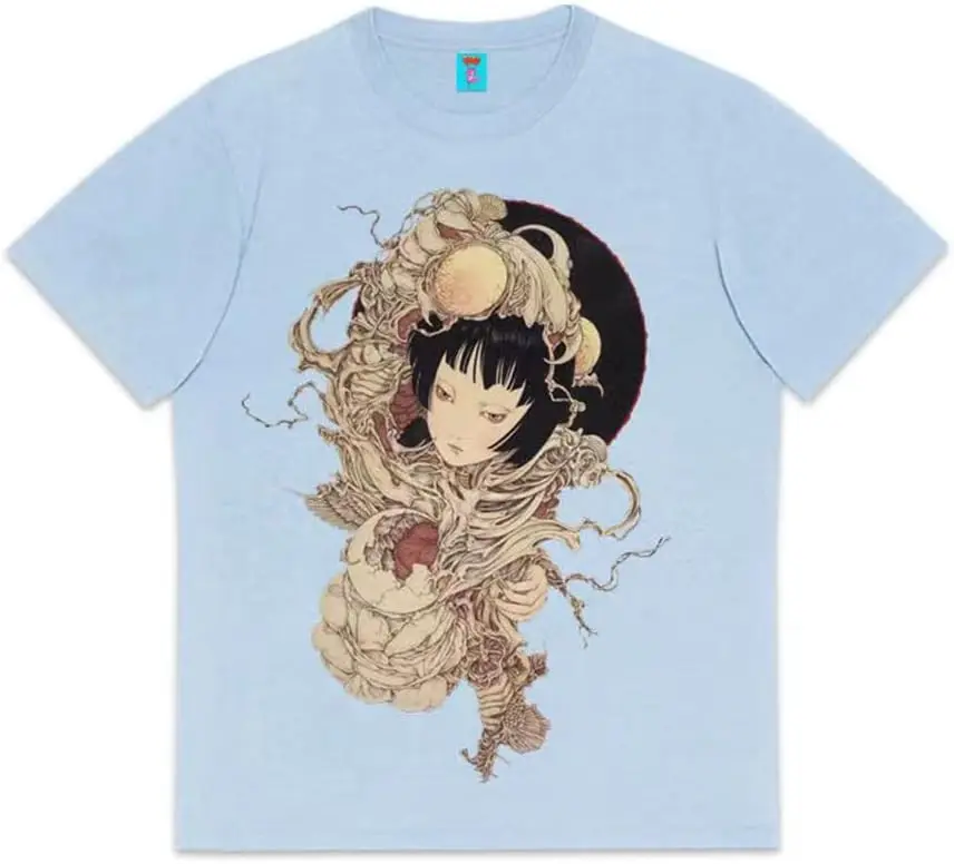 Vintage Fashion Printed T-Shirt Loose Casual Top