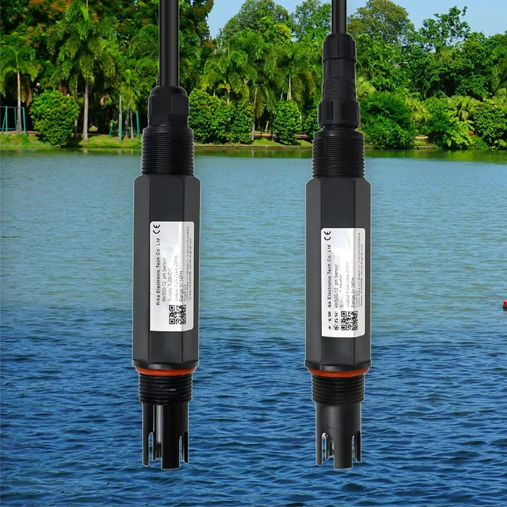 RK500-12 OEM Customized 304 Stainless RS485 Digital Liquid PH Probe Meter Sensor for Industrial  Wastewater Treatment Water