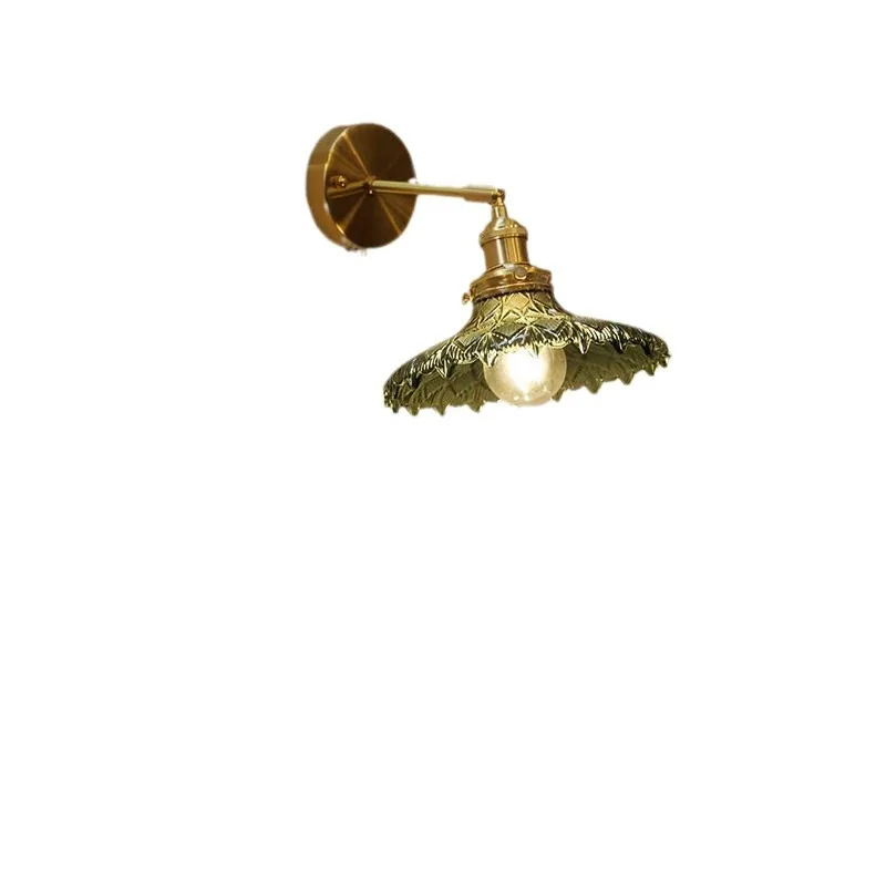 

Retro pull wire wall lamp, Nordic bed and breakfast bedside restaurant, dining room cafe glass Internet celebrities