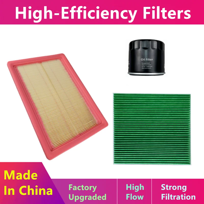 3pcs/Filter Pack For Gac Trumpchi Gm8 Gs5 Subo Gm6 M6 Gs7/Oil, Air Nacelle Filter/Auto Parts