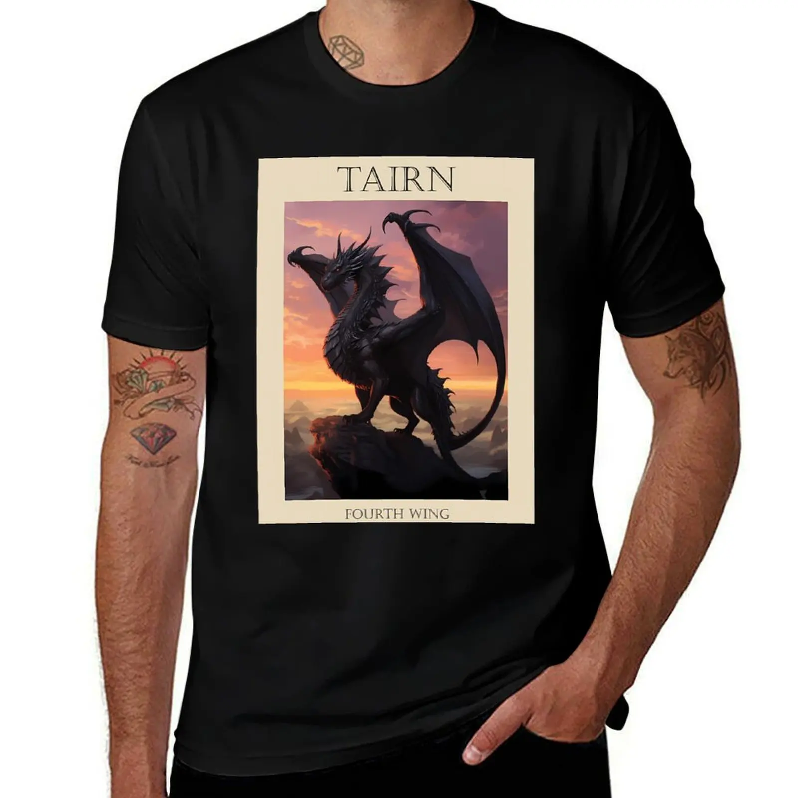 

Tairn - Fourth Wing T-Shirt Fitness Quick Dry Short Sleeve Top