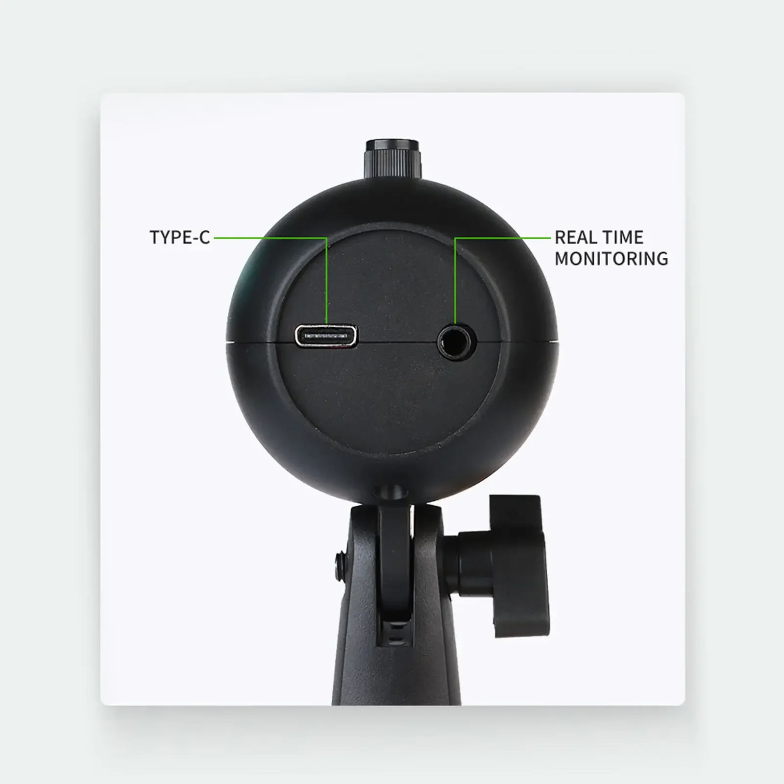 ميكروفون ألعاب Rgb مع ميكروفون مكثف USB قلبي للمراقبة في الوقت الحقيقي لعزل الصوت PC/ps5 والتوصيل والتشغيل السريع