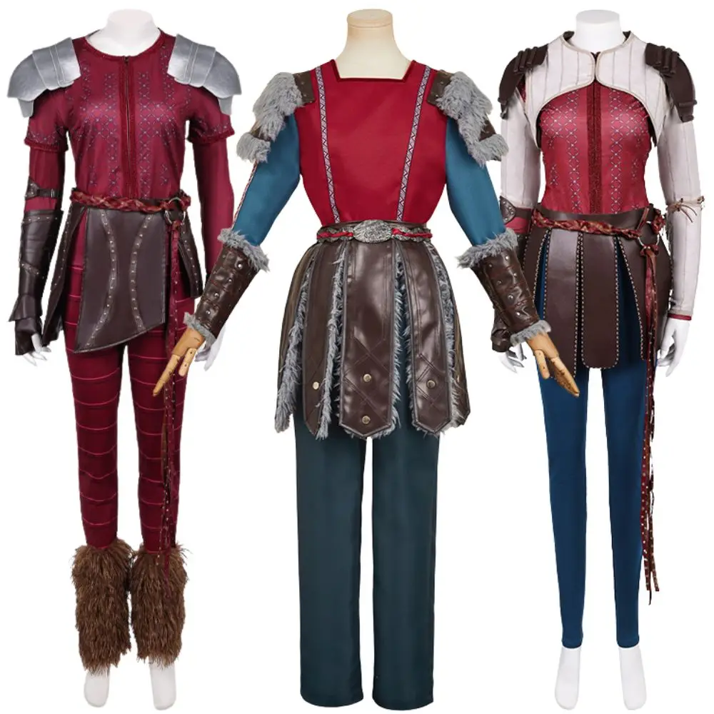 

Astrid Cosplay Fantasy Costume Movie Dragon Training Disguise for Women Clothing Roleplay Outfits Halloween Carnival Party Suit