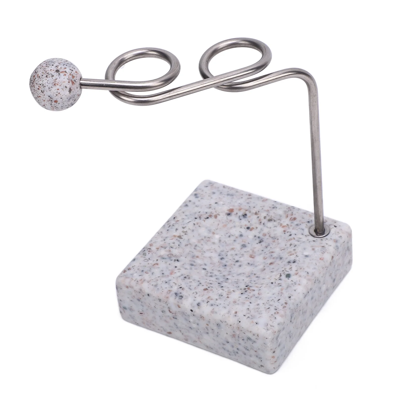 Toothbrush Holder Stainless Steel Bracket and Resin Base Cute Modern Tooth Brush Organizer for Bathroom
