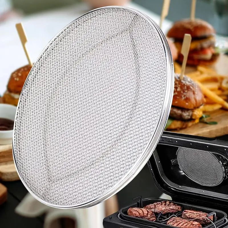 Splatter Shield Stainless Steel Fine Mesh Splatter Screen Double-layer Splash Screen Air Fryer Accessories Splatter Guards for F