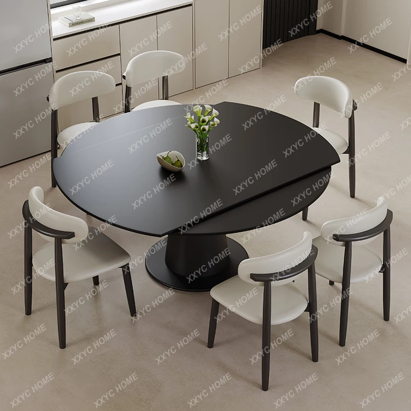 AA Party Event Round Dining Tables Design Japanese Black Kitchen Dining Table