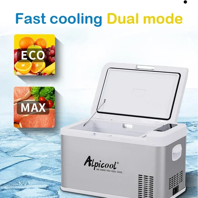 Alpicool 18L Car Refrigerator DC 24V 12V Freezer Cooler Auto Mini Fridge Compressor Quick Refrigeration With APP Control