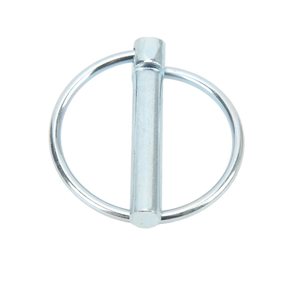 

10 Pcs Industrial Grade Carbon Steel Pin Ring Clips Silver Quick Release Annular Pin Ring Heavy Duty Locking Pin Boat Trailers