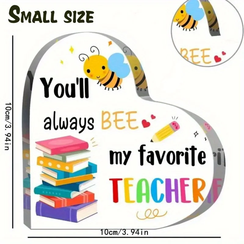 Teacher Appreciation Gifts for Women, Best Teacher Gifts From Students, Thank You Teacher Gifts, Acrylic Keepsake & Paperweight