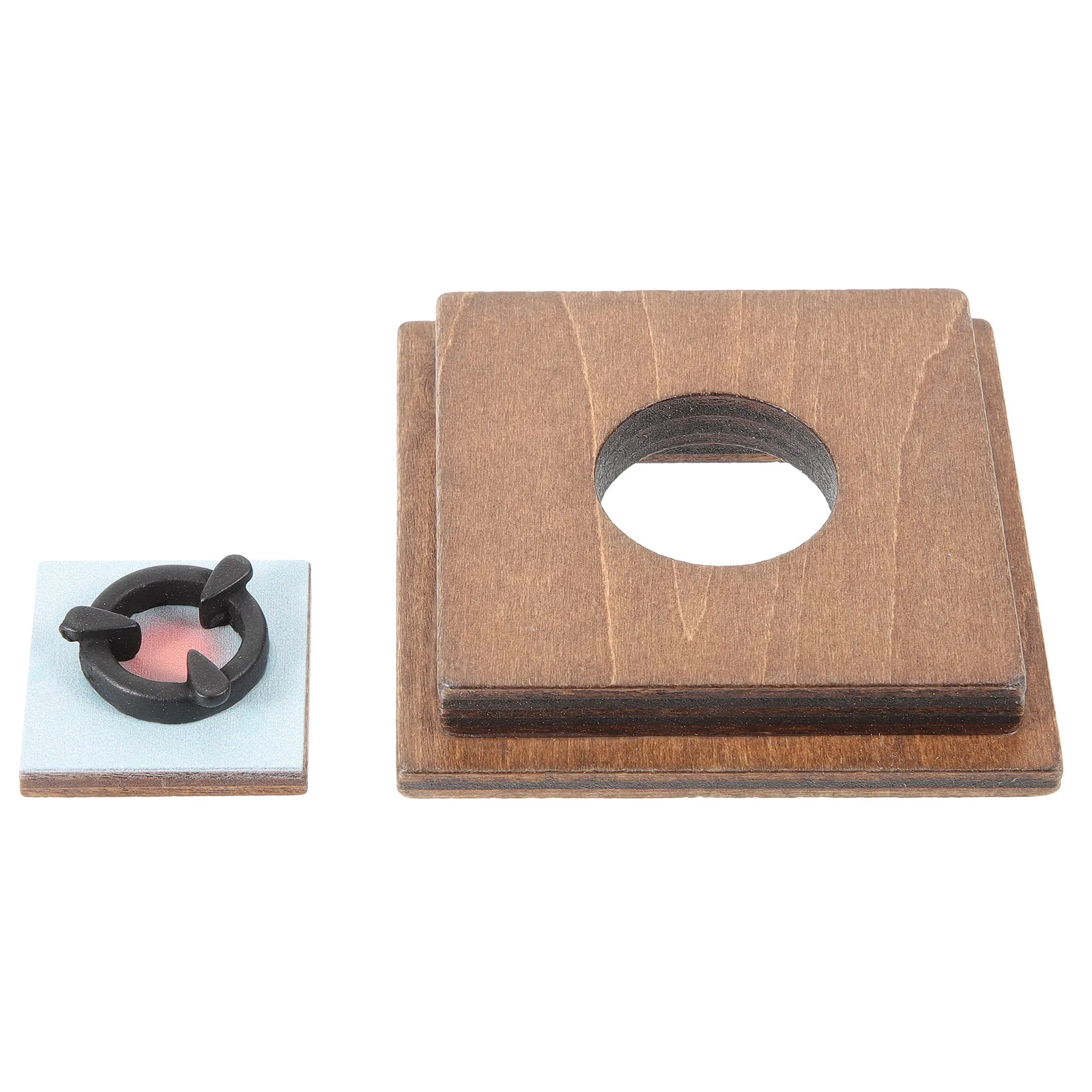 

Mini Cooking Bench Cat Durable Wear-Resistant Mini House Supply Decorative Realistic Wooden Miniature