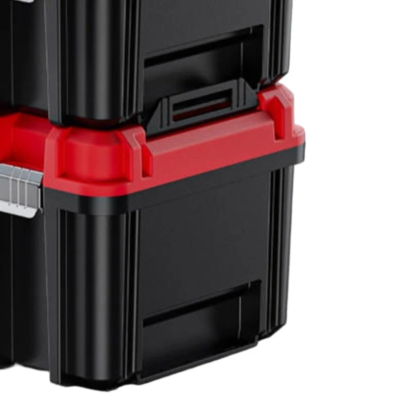 Handheld Tool Case Large Double-layer Tools Box Multifunctional Hard Case Toolbox Portable Manual Tool Stackable Storage Boxes