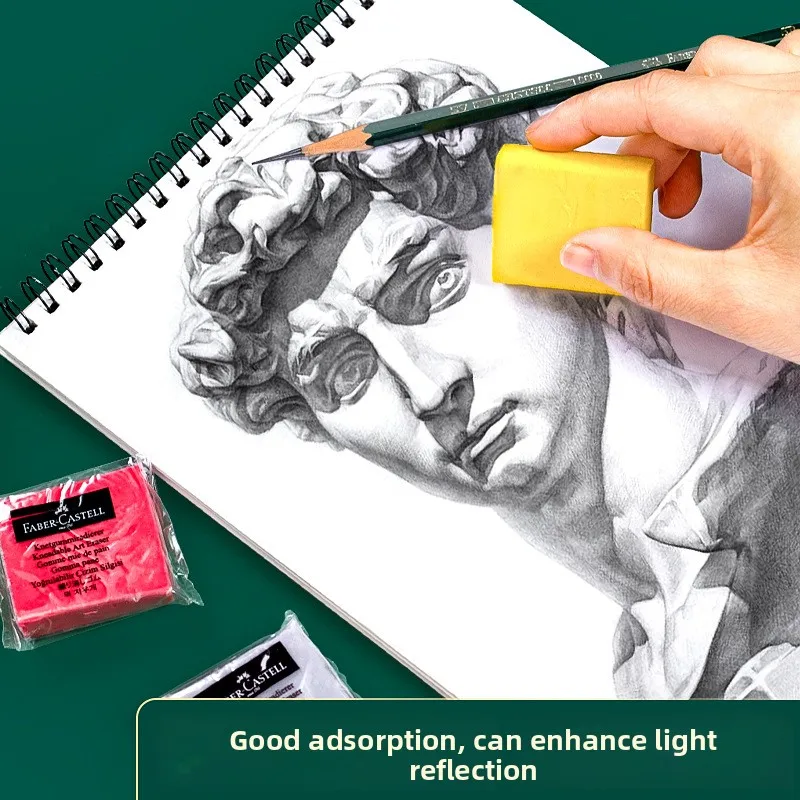 1/4pcs Kneaded Rubber Art Sketch Drawing Eraser Pencil Pastel Pencil High Gloss Eraser Plastic Boxed