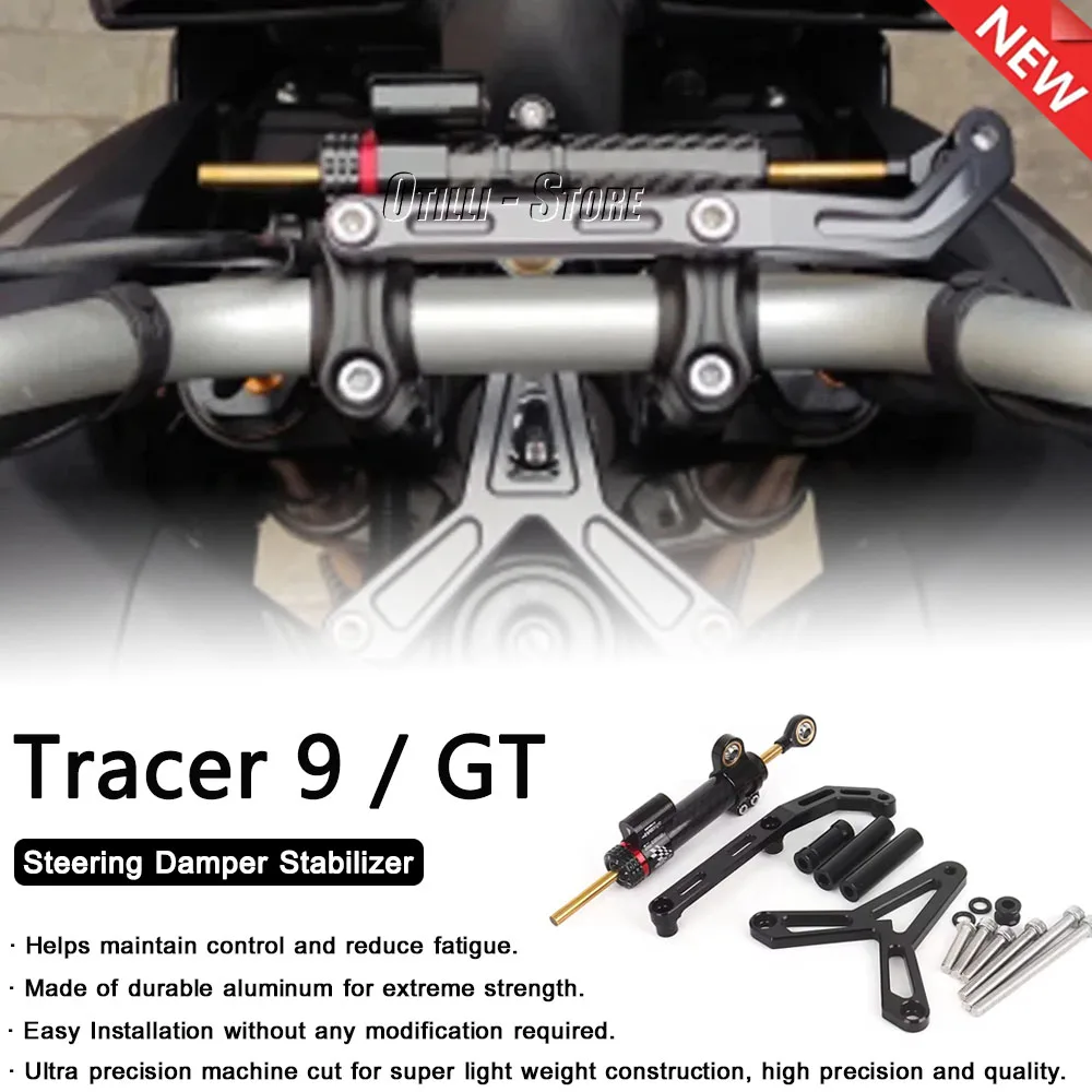 

Motorcycle Accessories For Yamaha Tracer 9 GT TRACER9 gt 2021-2023 Stabilizer Steering Damper Bracket Mounting Accessories Kit