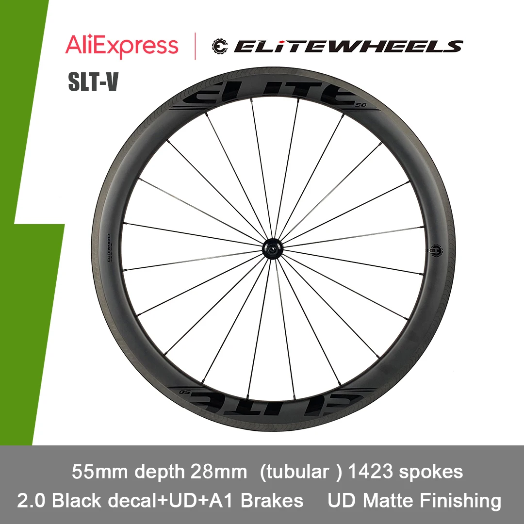 

ELITEWHEELS Big Sale SLT Wheels V-brakes RA18 Ceramic Bearing 55mm Depth 28mm Width