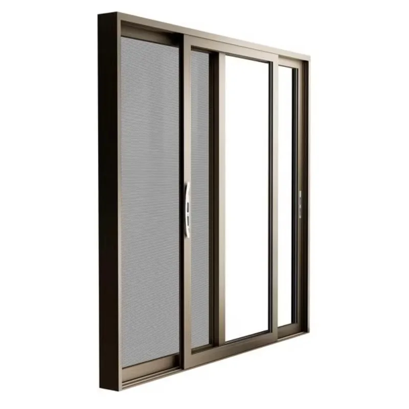Customization aluminium sliding Windows Simple and beautiful High light rate Easy to install window screens
