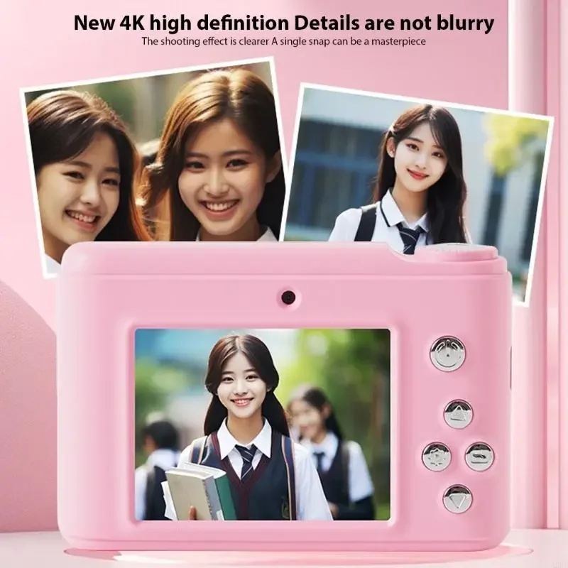 

Kids Camera With 48MP Resolution 16X Digital Enlarge Auto Exposure Multiple Filters Rechargeable Battery For Birthday 15UB