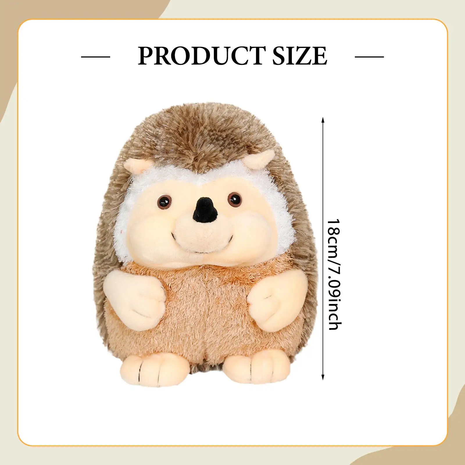 Hedgehog Animal Doll Soft Stuffed Animal Plush Toy for Teens Children Kids