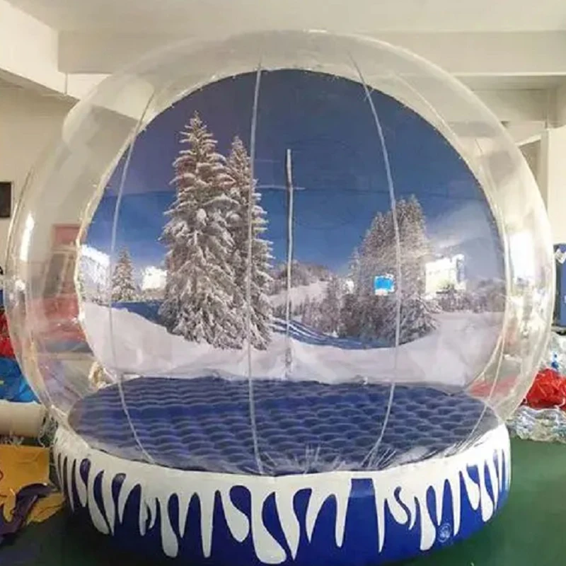 

Giant outdoor 2m/3m/4m Inflatable Christmas Snow Globe Human Size Transparent Photo Booth Hot Sale