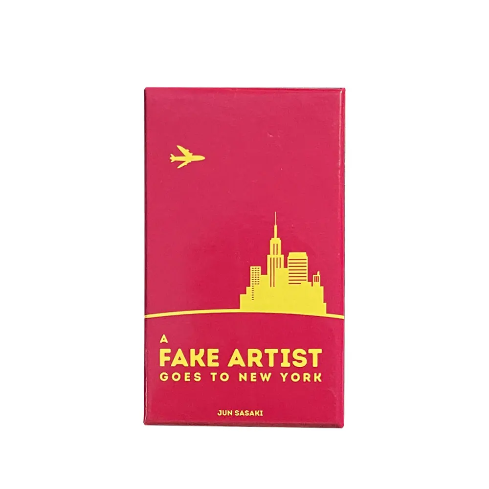 Un artista falso va A Nueva York, juego de cartas, baraja de mesa para fiesta