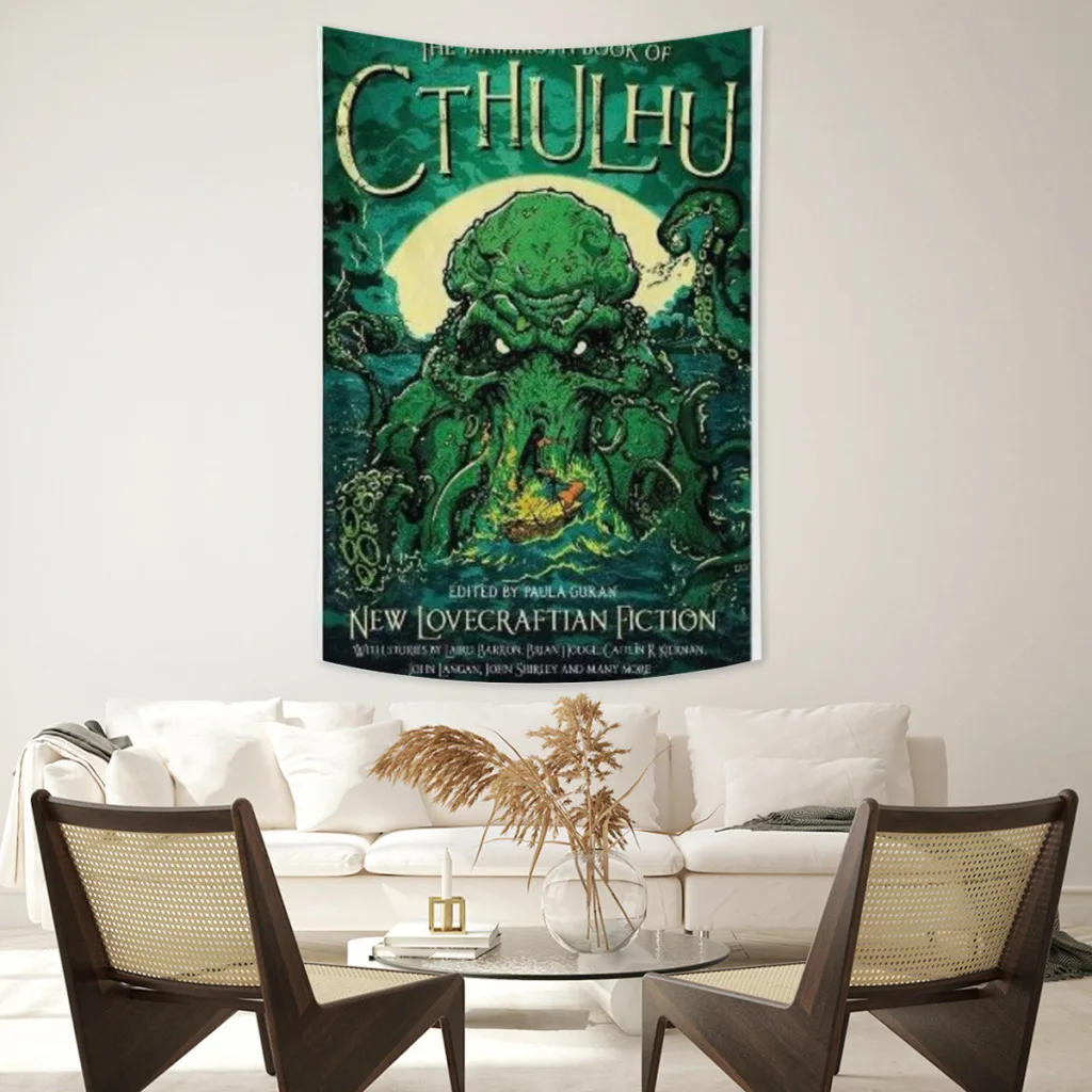 

H. P. Lovecraft Cthulhu Tapestry Wall Hanging Room Decor Accessory Home Wall Decor
