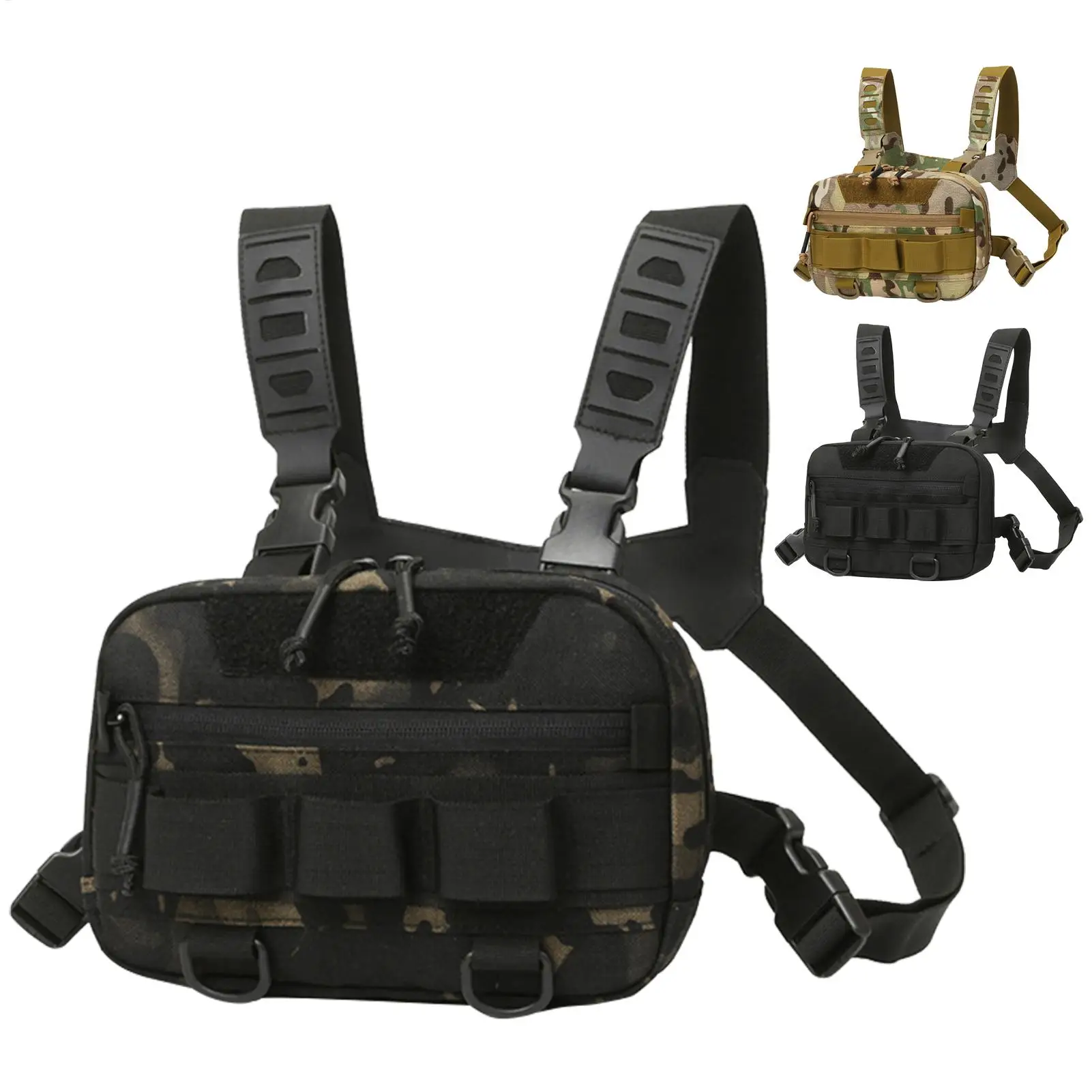 Fishing Chest Bag 20L Oxford Cloth Front Rig Pouch Tacticals Bags Fishing Tool Storage Vest Backpack For Hunting Camping Pack