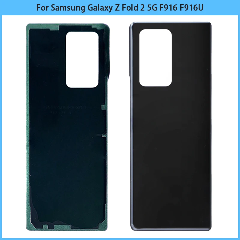 For Samsung Galaxy Z Fold 2 5G F916 F916U glass Battery Back Cover Z Fold2 Rear Door Panel Housing Case Replace