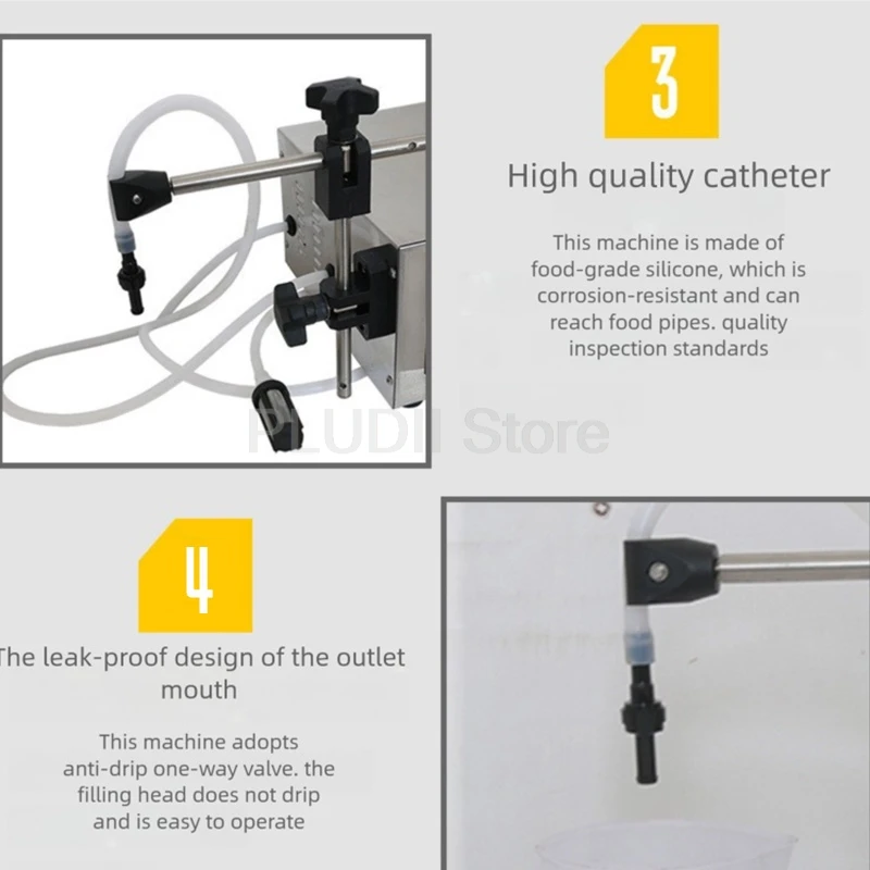 آلة تعبئة السوائل 30 واط معدات تعبئة الخمور الكمية الأوتوماتيكية الكحول الأرواح الفودكا ويسكي حشو عالي الدقة