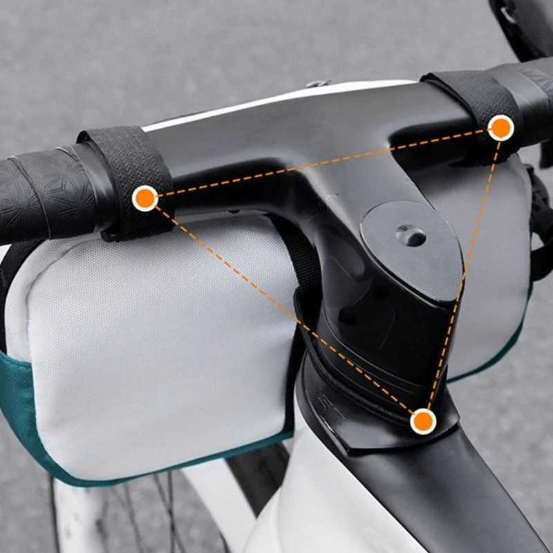 Mountain Bike Front Handlebar Bag Road Bike Front Tube Storage Bag Enduring
